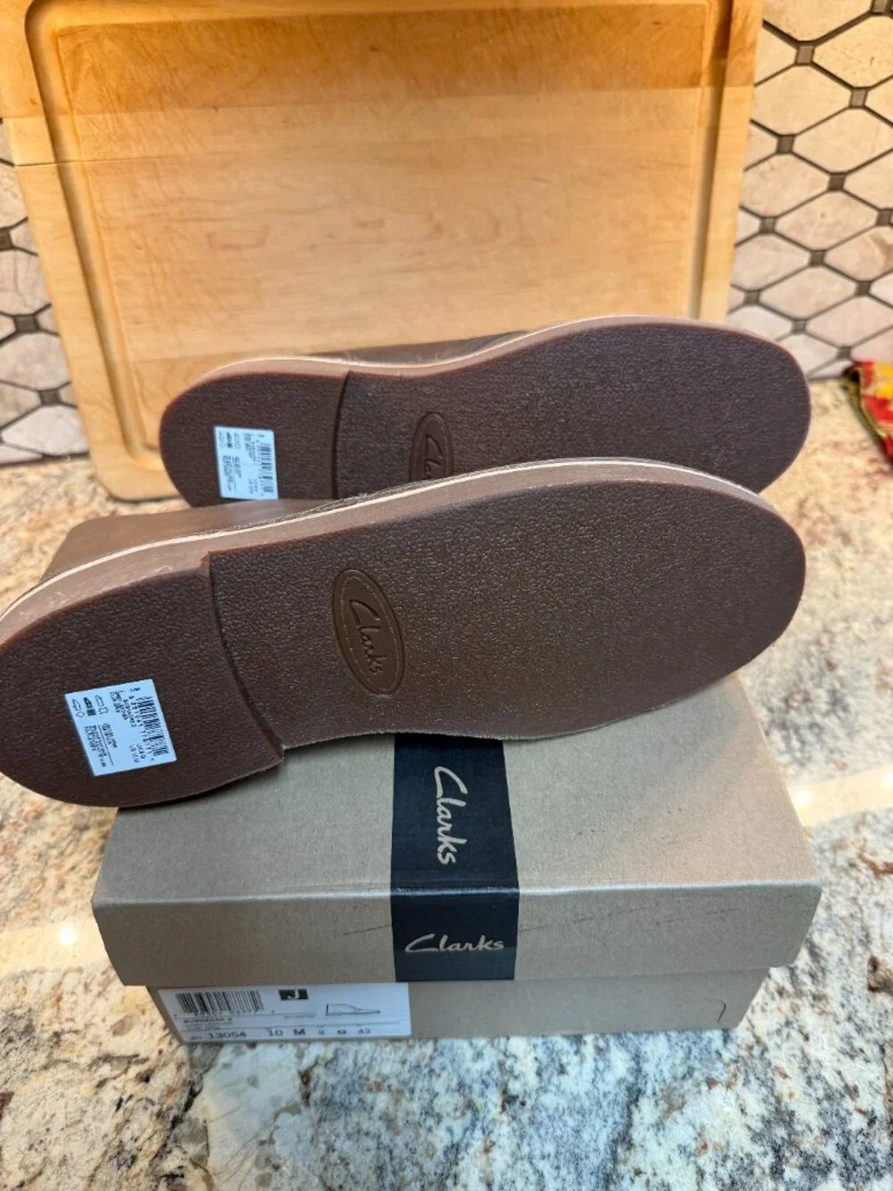 Clark's Mens Buschacre 2 - Brown/Grey Leather/Cuir Gris